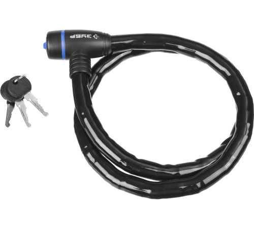 ЗУБР 1000 мм, d 18 мм, 3 ключа, тросовый замок, Профессионал (37260-100) купить  в Сочи