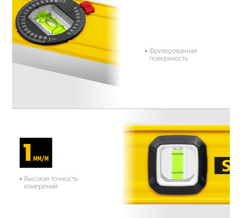 STAYER LEADER, 1000 мм, усиленный профиль, уровень с поворотным глазком (3466-100) купить в Сочи STAYER LEADER, 1000 мм, усиленный профиль, уровень с поворотным глазком (3466-100) купить в Сочи
