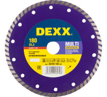 DEXX Multi Universal, 180 мм, (22.2 мм, 7 х 2.3 мм), сегментированный алмазный диск (36702-180)