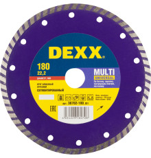 DEXX Multi Universal, 180 мм, (22.2 мм, 7 х 2.3 мм), сегментированный алмазный диск (36702-180)
