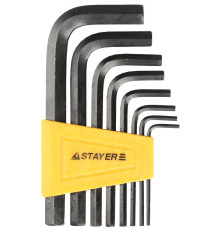 STAYER STANDARD, 8 шт, набор имбусовых ключей (27405-H8)
