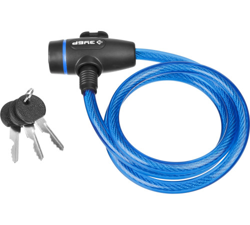 ЗУБР 950 мм, d 10 мм, 3 ключа, тросовый замок, Профессионал (37261-95) купить  в Сочи