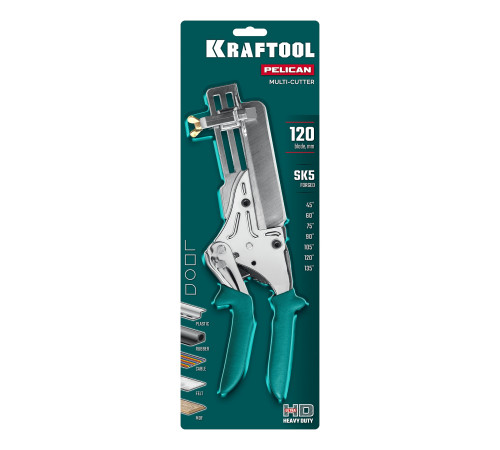 KRAFTOOL PELIKAN 120 до 120 мм, Удлиненные угловые ножницы для пластмассовых и резиновых профилей (23370) купить  в Сочи