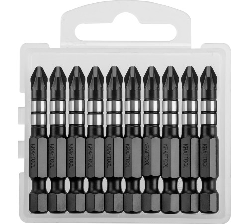 KRAFTOOL Impact PZ2, 50 мм, 10 шт, ударные биты (26193-2-50-S10) купить  в Сочи
