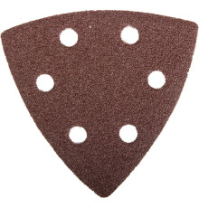 Треугольник шлифовальный ЗУБР ″Мастер″ универсальный на велкро основе, 6 отверстий, Р60, 93х93х93мм, 5шт