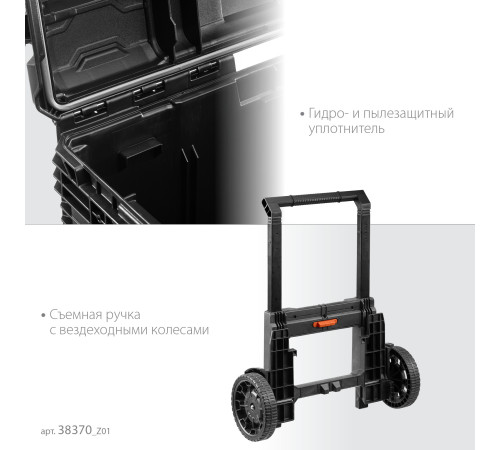 KETER ROC PRO GEAR 2.0 (22″) тележка с пластиковым ящиком (38370) купить  в Сочи