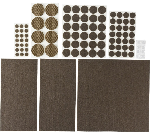 STAYER коричневые, самоклеящиеся, 98 шт, набор мебельных накладок (40916-H98) купить  в Сочи