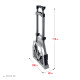 STAYER PROTruck, до 90кг, каркас из стали, платформа из алюминия, платформа 39х28см, колеса d13см, вес 4кг, складная хозяйственная тележка (38755-90) купить в Сочи