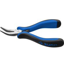 ЗУБР 120 мм, мини тонкогубы изогнутые, Профессионал (22170-4)
