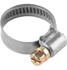 ЗУБР НХ-9Н, 10 - 16 мм, накатная лента 9 мм, 200 шт, нержавеющий хомут, Профессионал (37820-10-16-200)