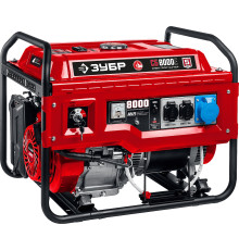 ЗУБР 8000 Вт, бензиновый генератор с электростартером (СБ-8000Е) ЗУБР 8000 Вт, бензиновый генератор с электростартером (СБ-8000Е)