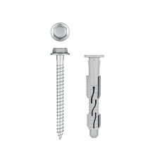 ЗУБР ФД-Ц 10 x 80 мм, фасадный дюбель, нейлон/цинк, 50 шт (301455-080)