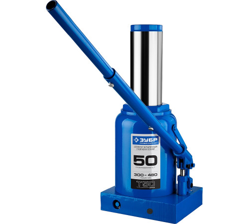 ЗУБР 50 т, 300 - 480 мм, бутылочный гидравлический домкрат, Профессионал (43060-50) купить  в Сочи