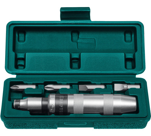 KRAFTOOL ID-6, 6 предм., ударно-поворотная отвертка (25555) купить  в Сочи