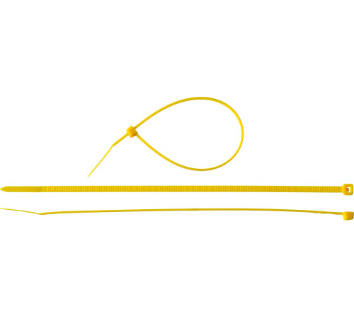 ЗУБР КС-Ж1, 3.6 x 200 мм, нейлон РА66, 100 шт, желтые, кабельные стяжки, Профессионал (309050-36-200) купить  в Сочи