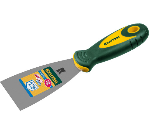 KRAFTOOL 65 мм, х-образное профилированное полотно, двухкомпонентная ручка, нержавеющий, шпатель (10035-065) купить  в Сочи