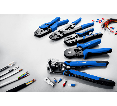 ЗУБР ПК-1, 0.5 - 6 мм2, пресс-клещи для втулочных наконечников, Профессионал(45456-1) купить  в Сочи