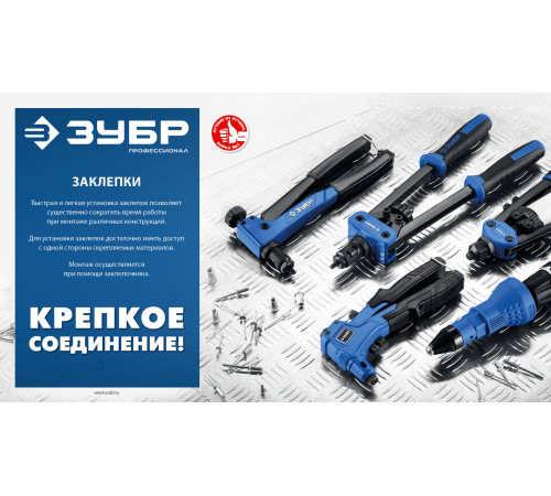 ЗУБР 3.2 x 8 мм, 1000 шт, стальные заклепки, Профессионал (31312-32-08) купить  в Сочи