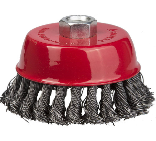 STAYER 100 мм, жгутированная стальная проволока 0.5 мм, чашечная щетка-крацовка для УШМ, Professional (35128-100) купить  в Сочи