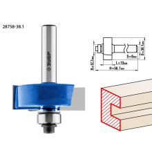 ЗУБР 38.1 x 13 мм, хвостовик 12 мм, фреза фальцевая, Профессионал (28758-38.1)