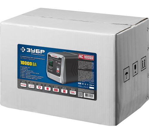 ЗУБР 10000ВА, 10 кВт, автоматический стабилизатор напряжения, Профессионал (59380-10) купить  в Сочи