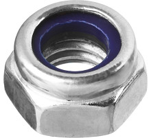 ЗУБР DIN 985, кл. пр. 6, M12, цинк, 5 кг, самостопорящаяся гайка с нейлоновым кольцом (303580-12)