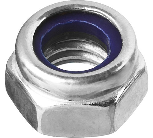 ЗУБР DIN 985, кл. пр. 6, M12, цинк, 5 кг, самостопорящаяся гайка с нейлоновым кольцом (303580-12) купить  в Сочи