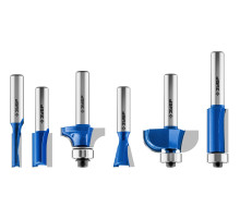 ЗУБР 6 шт, набор профильных фрез по дереву, Профессионал (28795-H6)