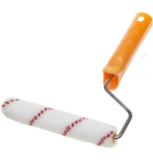 STAYER VELOUR, 15 х 160 мм, бюгель 6 мм, ворс 4 мм, 50% акрил, 50% шерсть, для лаков и эмалей, малярный мини-валик в сборе (03-0501-16)