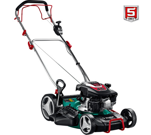 ЗУБР 460 мм, 4.5 л.с., бензиновая самоходная газонокосилка (ГБС-460) купить  в Сочи