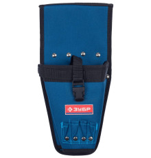 ЗУБР кобура для шуруповерта с отделениями для бит и сверл (38630)