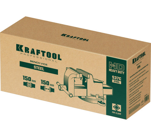 KRAFTOOL STEEL, 150 мм, стальные слесарные тиски (32701-150) купить в Сочи KRAFTOOL STEEL, 150 мм, стальные слесарные тиски (32701-150) купить в Сочи