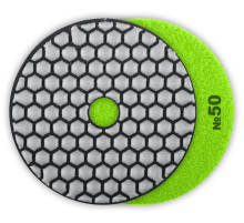 ЗУБР 100 мм, №50, сухое шлифование, алмазный гибкий шлифовальный круг АГШК, Профессионал (29868-050)