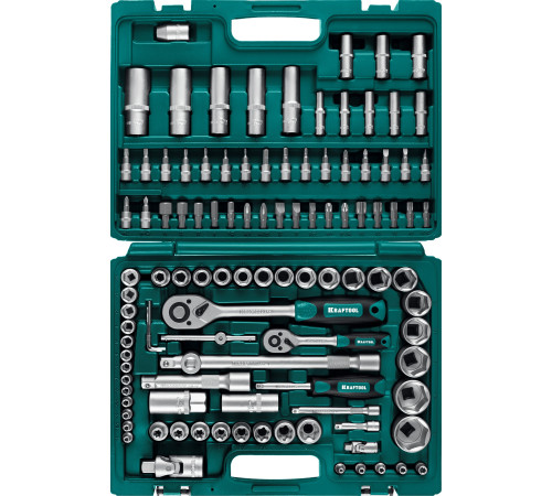 KRAFTOOL X-Drive 108, 108 предм., (1/2″+3/8″+1/4″), универсальный набор инструмента (27888-H108) купить в Сочи KRAFTOOL X-Drive 108, 108 предм., (1/2″+3/8″+1/4″), универсальный набор инструмента (27888-H108) купить в Сочи