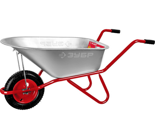 ЗУБР Т-11, 90 л, 160 кг, одноколесная, пневматическое колесо, садово-строительная тачка (39962) купить  в Сочи ЗУБР Т-11, 90 л, 160 кг, одноколесная, пневматическое колесо, садово-строительная тачка (39962) купить  в Сочи