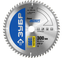 ЗУБР Чисторез, 300 x 32 мм, 60Т, пильный диск по дереву, Профессионал (36905-300-32-60)