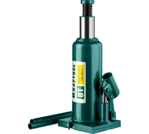 KRAFTOOL KRAFT-LIFT, 8 т, 230 - 457 мм, бутылочный гидравлический домкрат (43462-8) купить  в Сочи