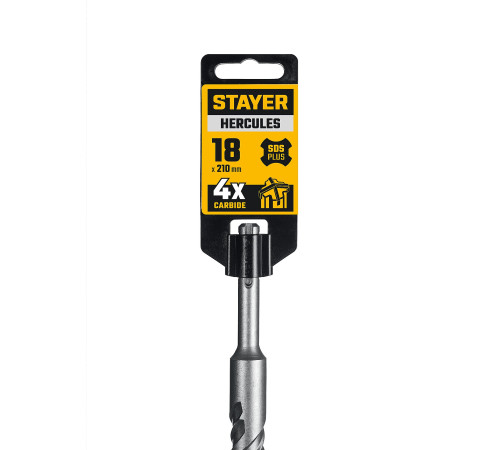 STAYER HERCULES-4Х 18x210 мм, SDS-plus бур (29290-210-18) купить в Сочи STAYER HERCULES-4Х 18x210 мм, SDS-plus бур (29290-210-18) купить в Сочи