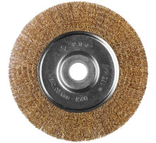 ЗУБР 175 х 22 мм, витая латунированная, проволока 0.3 мм, щетка дисковая для УШМ, Профессионал (35187-175)