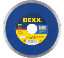 DEXX Clean Aqua Cut, 125 мм, (22.2 мм, 5 х 1.8 мм), сплошной алмазный диск (36703-125)