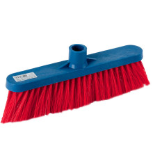 Пластиковая колодка 27см с пластиковым держателем для черенка, d 21 мм, мягкая щетина 60мм, без черенка, щетка для пола (39120)