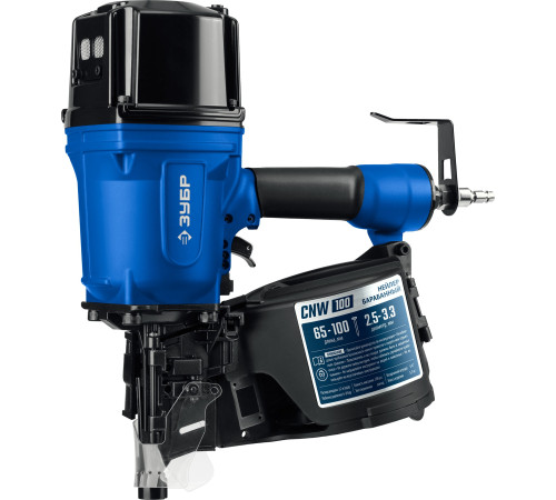 ЗУБР CNW-100, пневматический нейлер для барабанных гвоздей ЗУБР CNW (65-100 мм), Профессионал (31915) купить  в Сочи