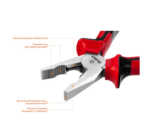 ЗУБР 200 мм, комбинированные плоскогубцы (22024-1-20) купить  в Сочи