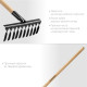 GRINDA GS-10 WOOD, 320 х 95 х 1300 мм, 10 витых зубцов, углеродистая сталь, антикор. покрытие, черенок дерев. высш. сорт, садовые грабли (39581-10) купить  в Сочи