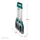 KRAFTOOL ATLANT, до 120кг, каркас и платформа из алюминия, платформа 48.5х35см, колеса d18см, вес 6.9кг, складная хозяйственная тележка (38751-120) купить в Сочи
