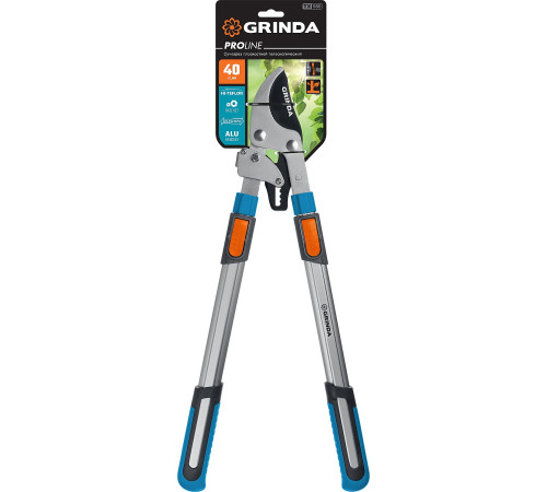 GRINDA TX-980, 645 - 885 мм, высокоуглеродистая сталь, закаленные лезвия, храповый механизм, телескопический, плоскостной сучкорез, PROLine (424515) купить в Сочи GRINDA TX-980, 645 - 885 мм, высокоуглеродистая сталь, закаленные лезвия, храповый механизм, телескопический, плоскостной сучкорез, PROLine (424515) купить в Сочи