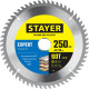 STAYER Expert, 250 x 32/30 мм, 60Т, точный рез, пильный диск по дереву (3682-250-32-60) купить в Сочи