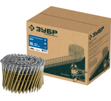 ЗУБР CNW 70 х 3.1 мм, барабанные гвозди рифленые, 4800 шт (305382-70)
