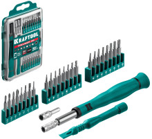 KRAFTOOL Precision-28, 28 предм., отвертка для точных работ (25677)