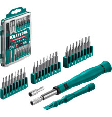 KRAFTOOL Precision-28, 28 предм., отвертка для точных работ (25677)